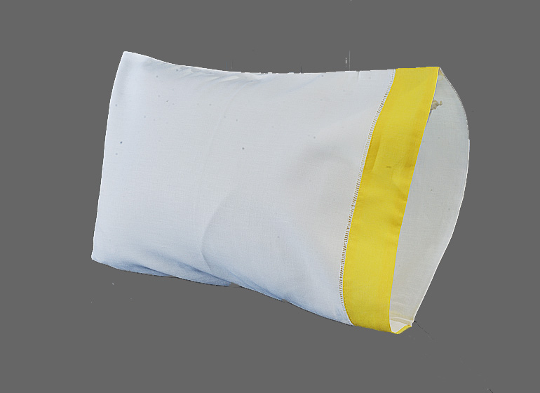 Hemstitch Baby Pillowcase, Habanero Gold border (Each)